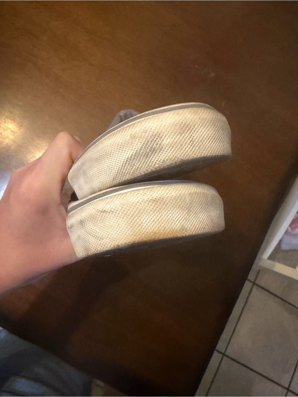 Vans Slip-On Canvas Loafers in Gray size 11.5 - Picture 5 of 14
